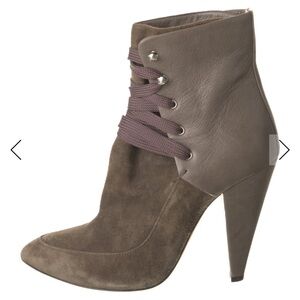 IRO Elegant Gray/Olive Ankle leather lace-up Boots